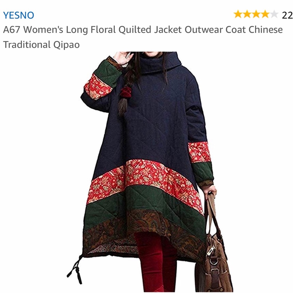 YESNO Long Quilted Jacket